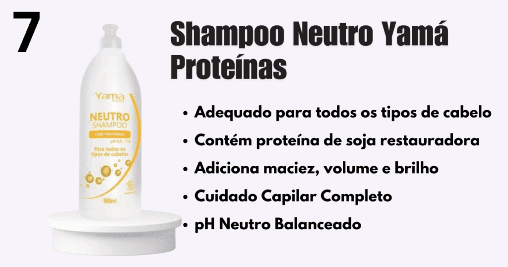 Shampoo Neutro Proteinas 900Ml, Yama