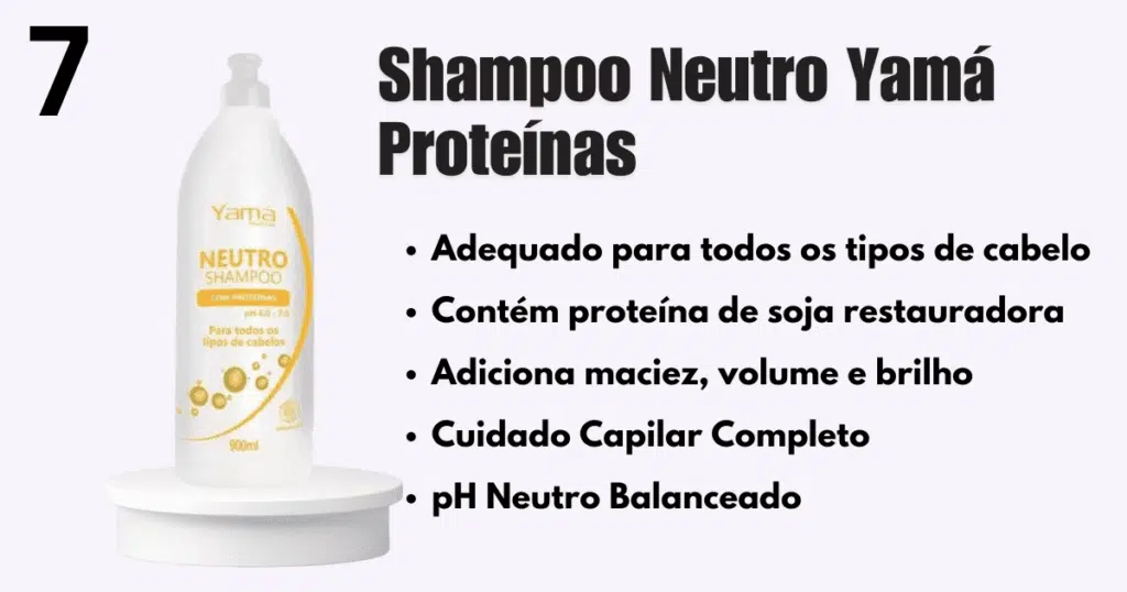 Shampoo neutro proteinas 900ml, yama