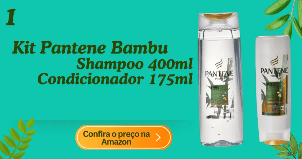 Kit pantene bambu shampoo 400ml + condicionador 175ml