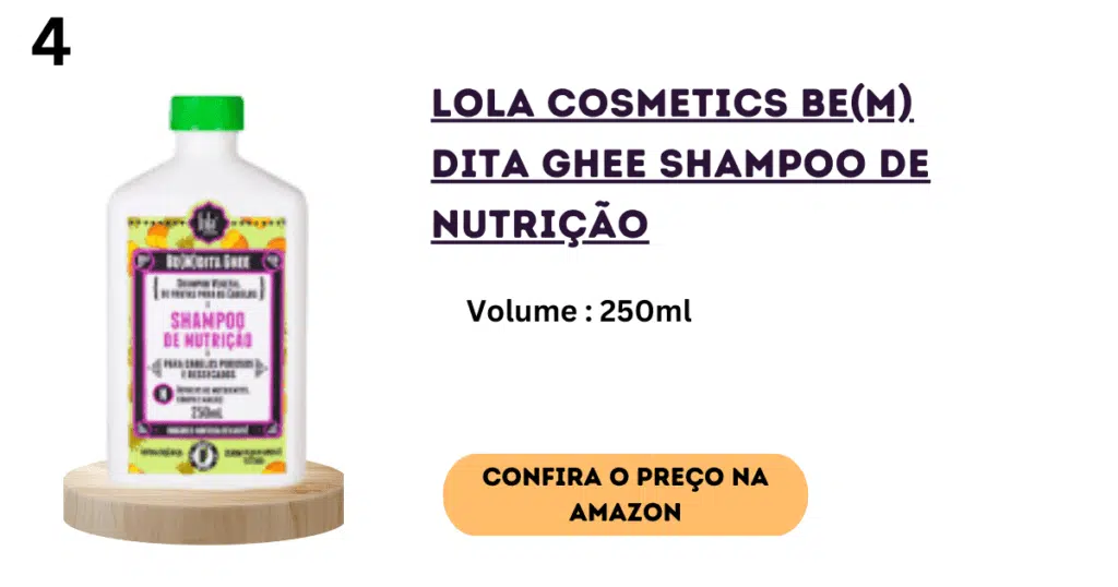 Lola cosmetics be(m) dita ghee nourishing shampoo, 250ml