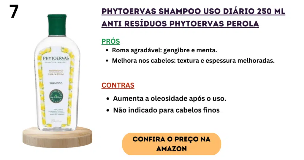 Phytoervas shampoo anti resíduos 