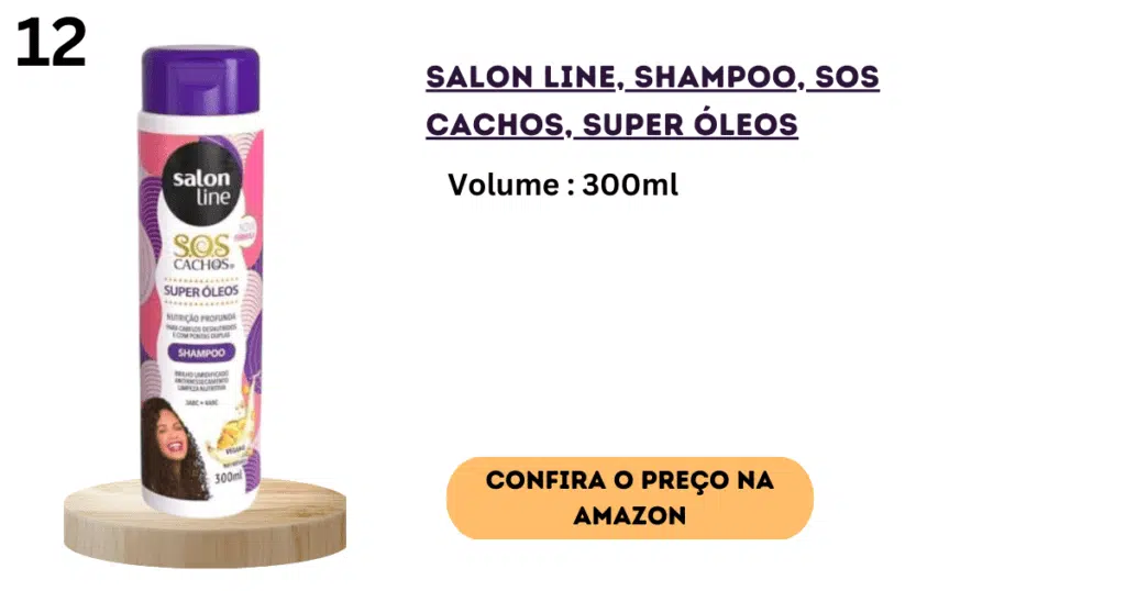 Salon line, shampoo, sos curls 