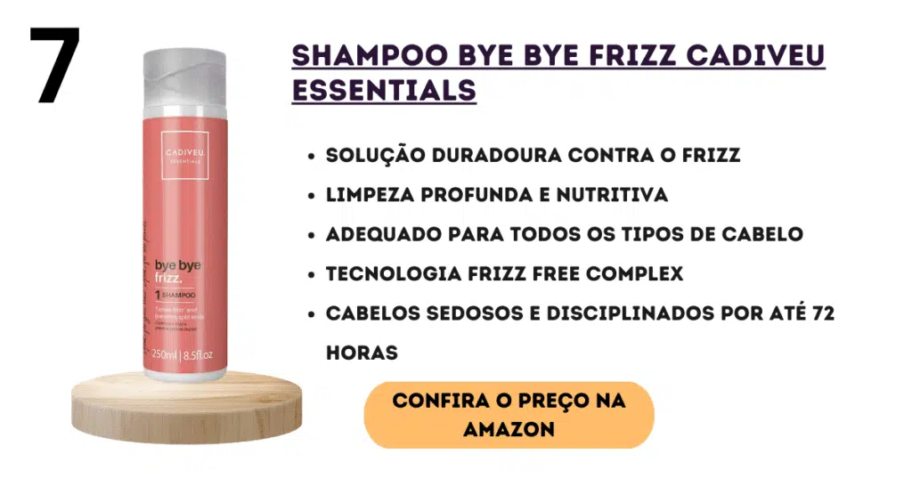 Shampoo cadiveu essentials bye bye frizz