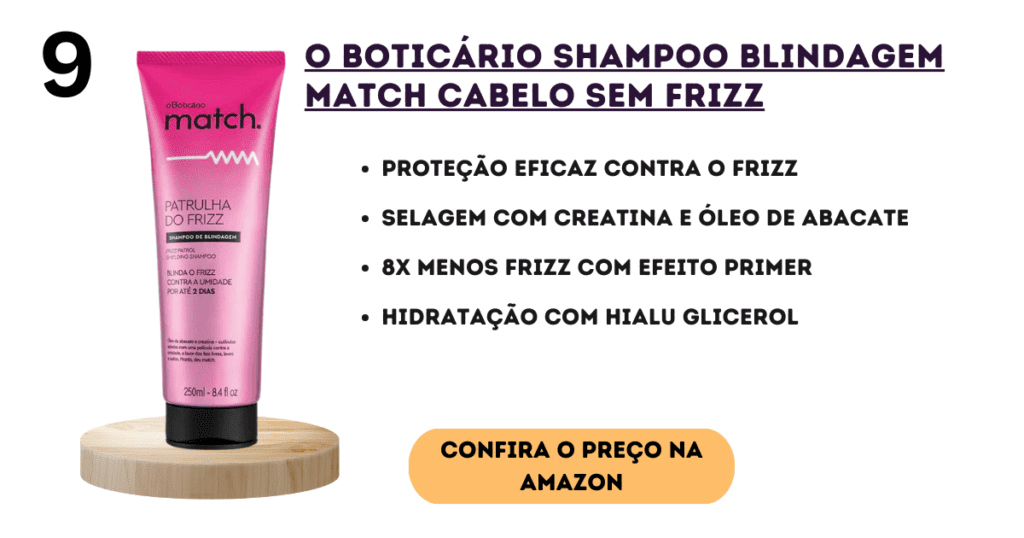 Shampoo Match Patrulha do Frizz – O Boticário