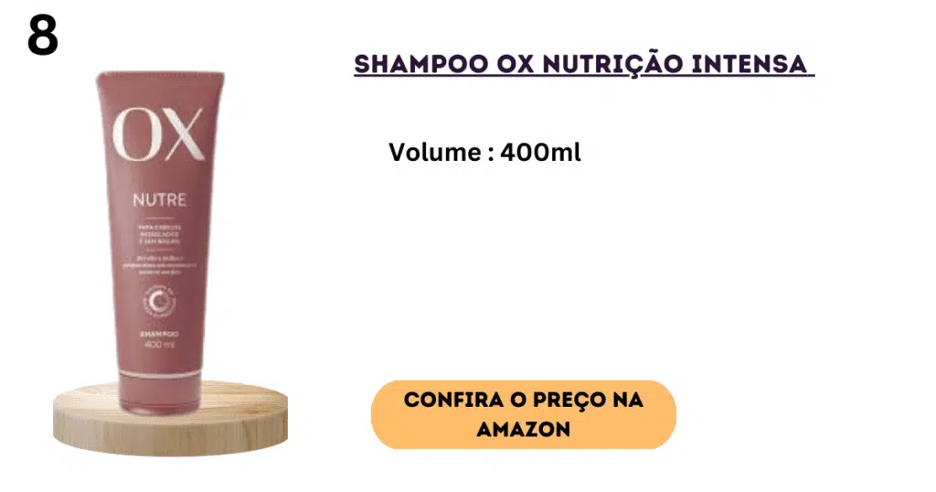 Ox intense nutrition shampoo 
