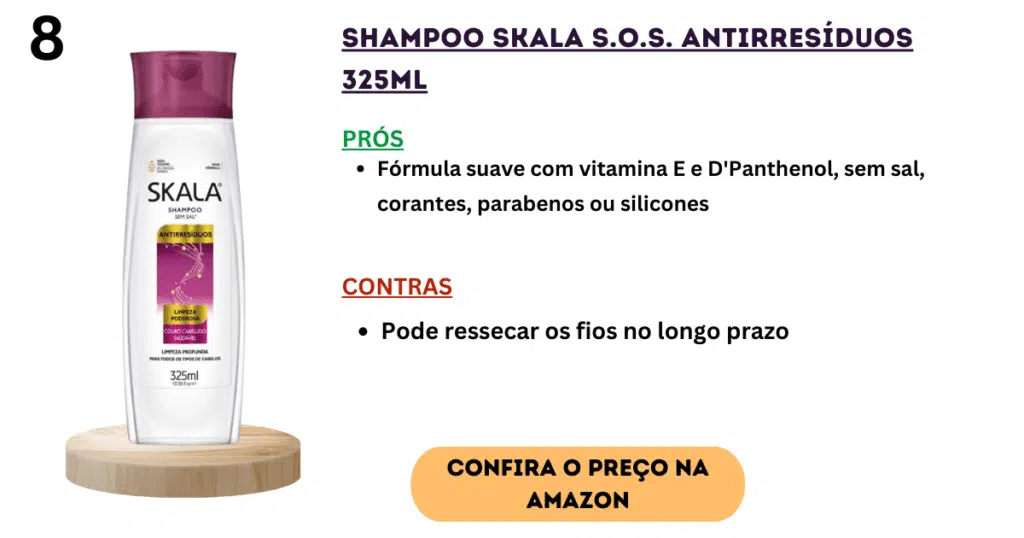 Shampoo skala s. O. S. Antirresíduos