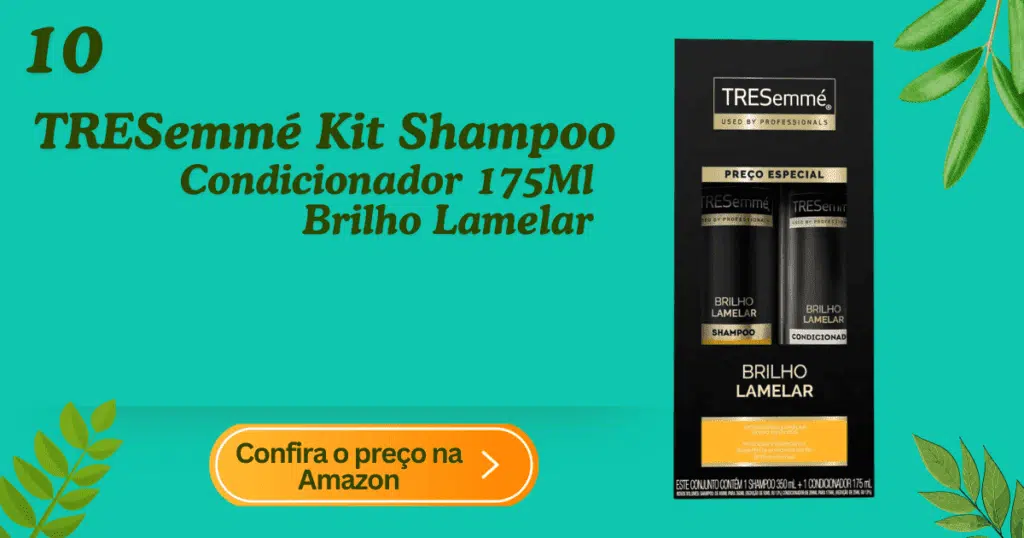 Tresemmé kit shampoo 350ml + condicionador 175ml brilho lamelar