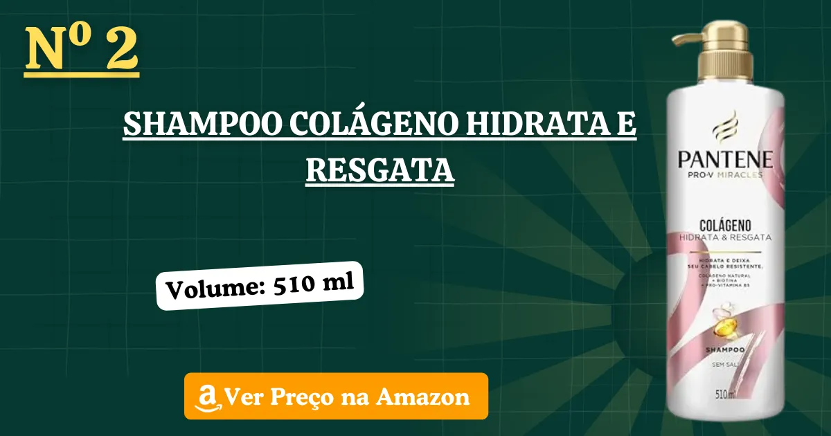 Shampoo Colágeno Hidrata e Resgata