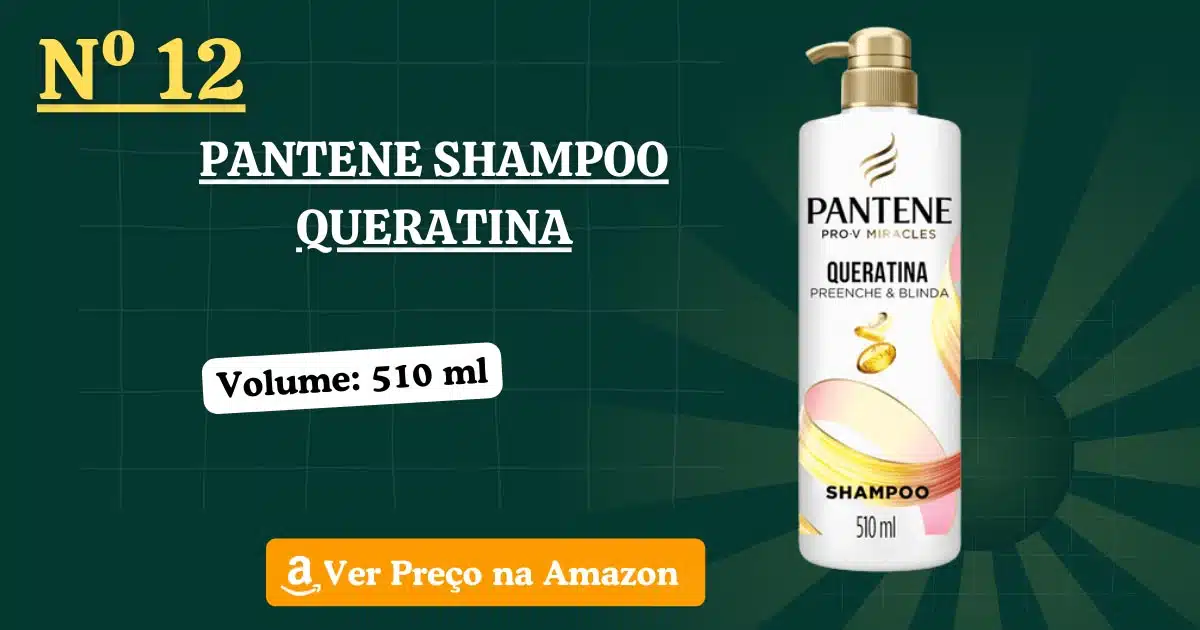 Pantene shampoo queratina