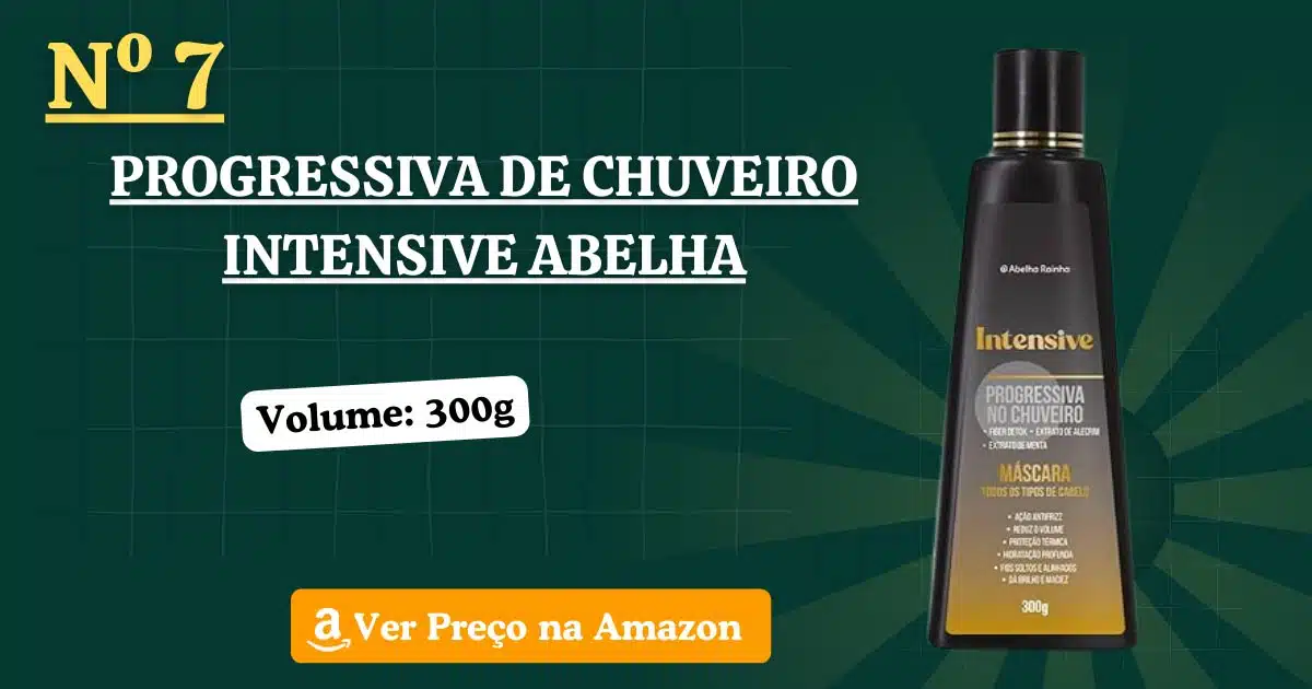 Progressiva de chuveiro intensive abelha