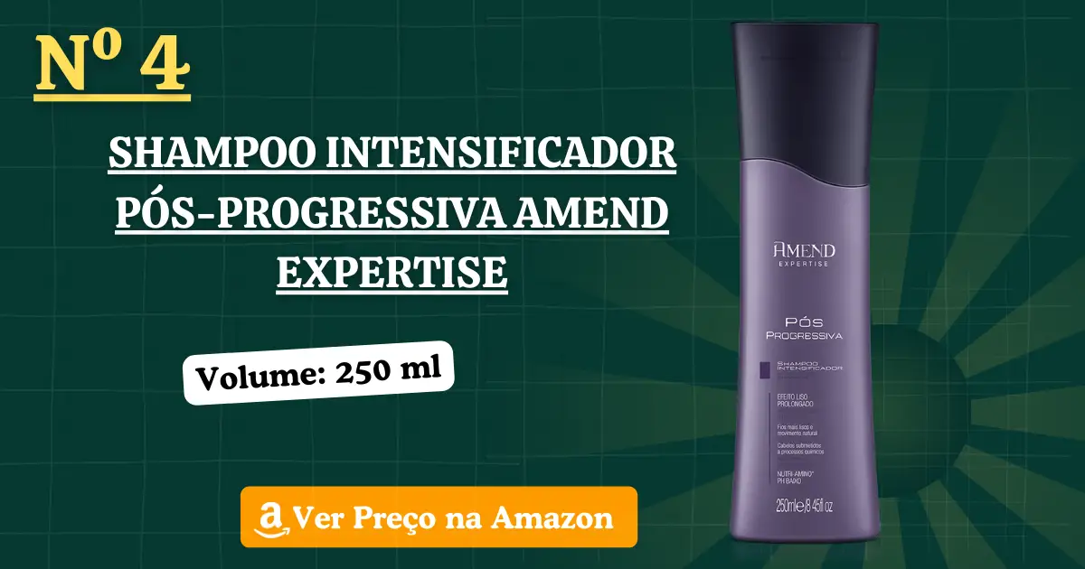 Shampoo Intensificador Pós-Progressiva Amend Expertise