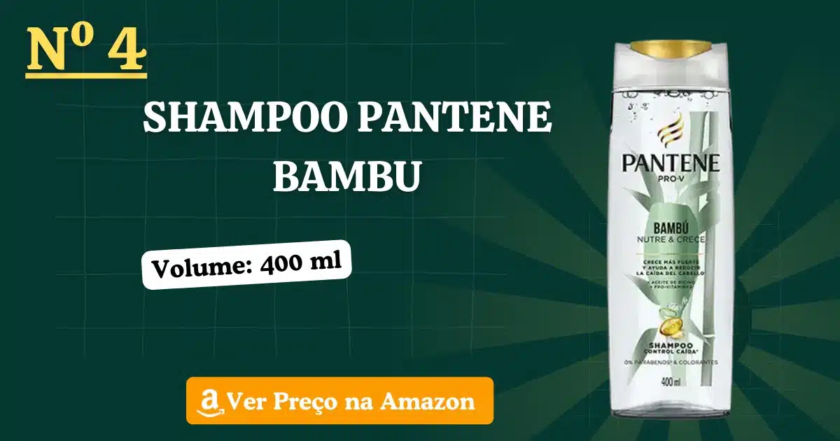 Shampoo pantene bambu nutre e cresce