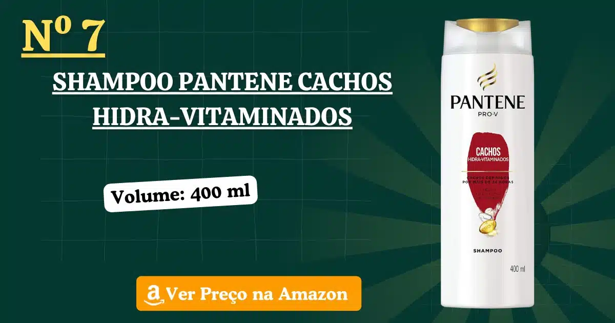 Shampoo pantene cachos hidra-vitaminados