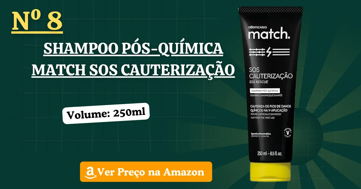 Shampoo Pós-Química Match SOS Cauterização