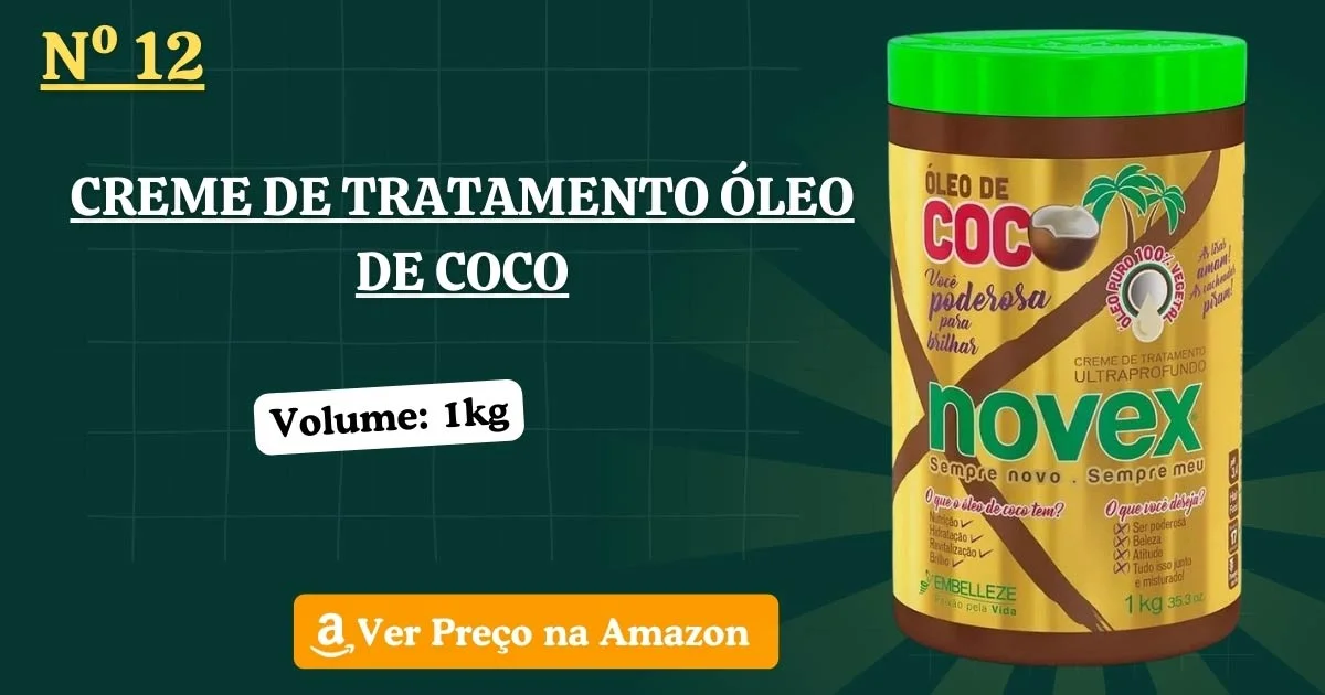 Creme de Tratamento Óleo de Coco