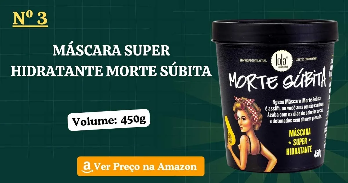 Máscara Super Hidratante Morte Súbita