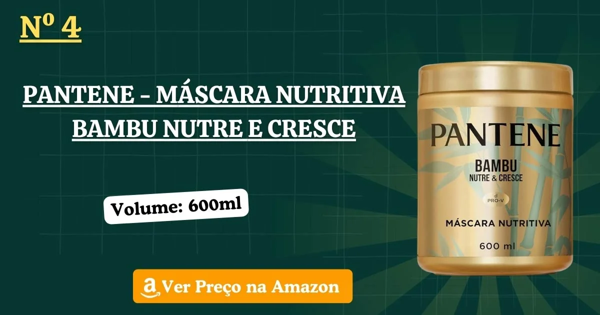 Pantene - Máscara Nutritiva Bambu Nutre e Cresce