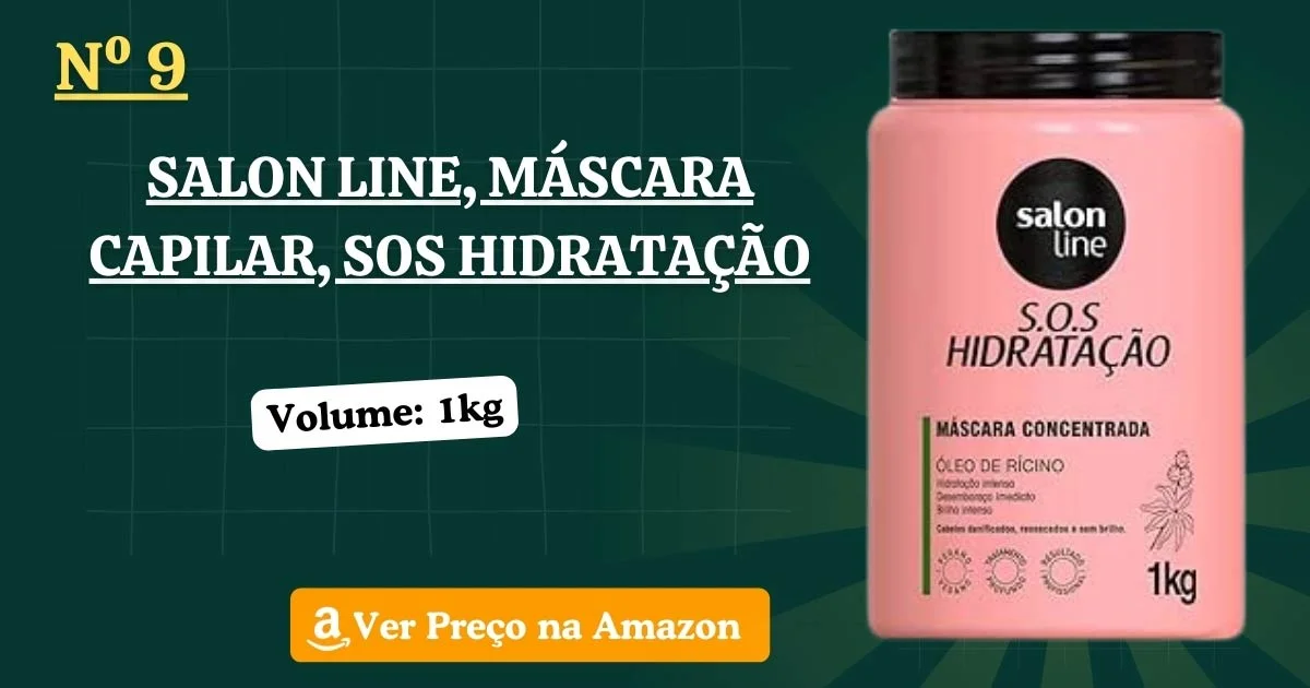 Salon Line, Máscara Capilar, SOS Hidratação