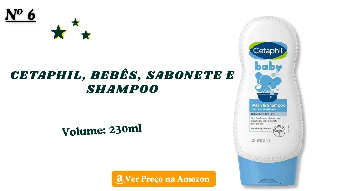Cetaphil, bebês, sabonete e shampoo