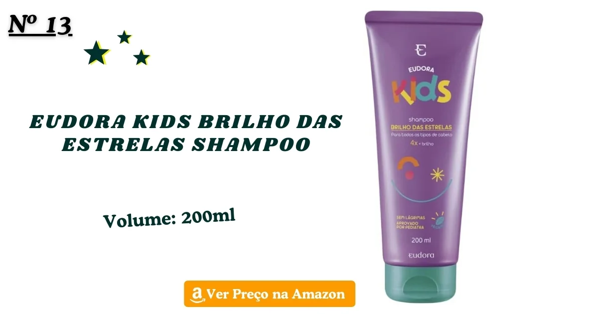 Eudora kids brilho das estrelas shampoo