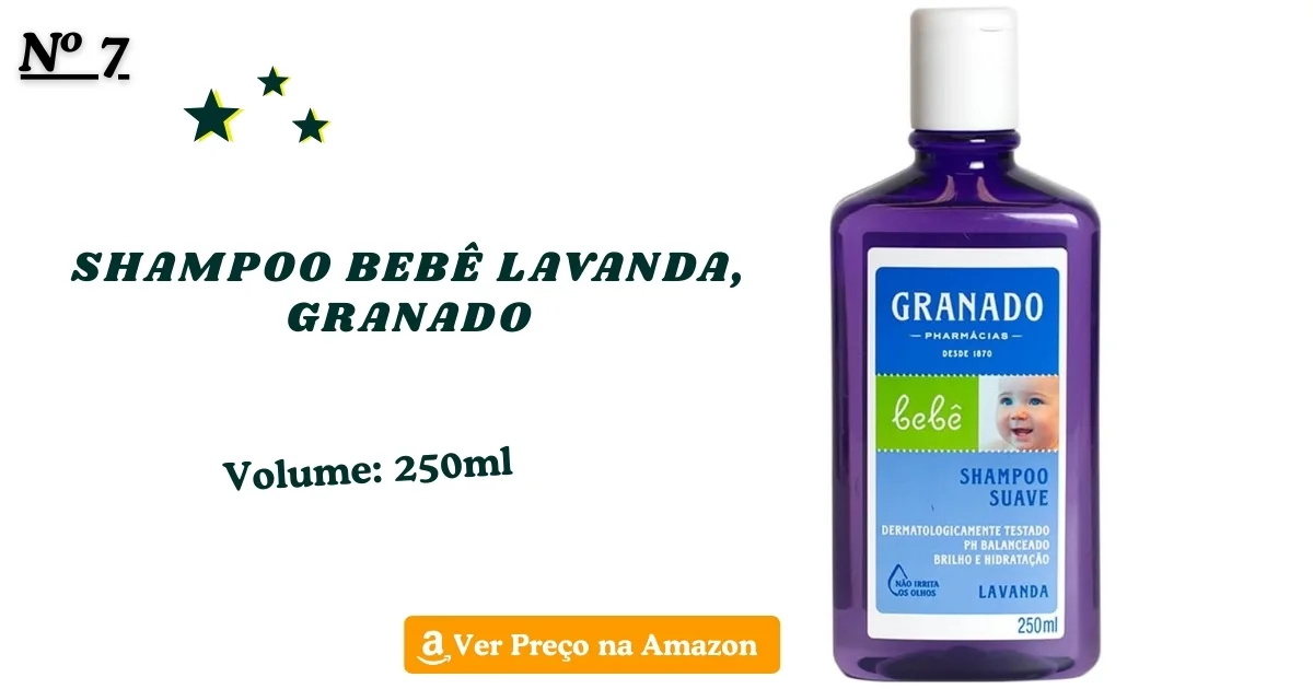 Shampoo bebê lavanda, granado