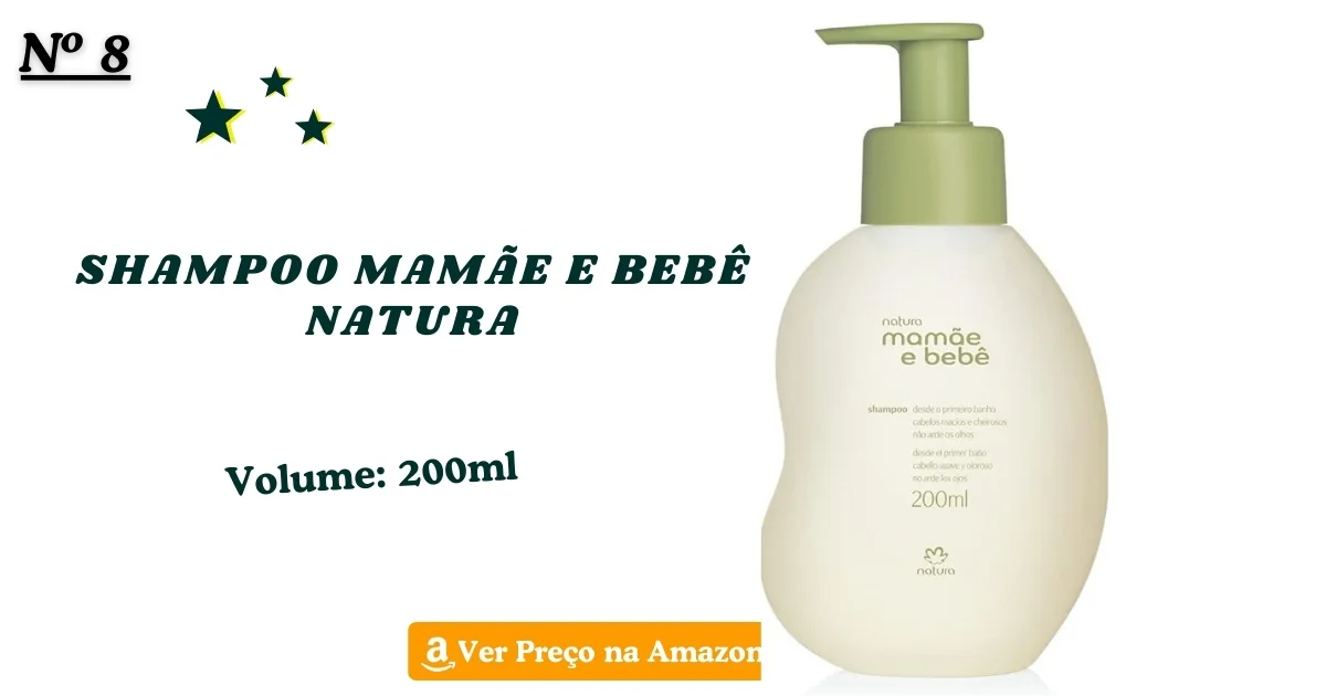 Shampoo mamãe e bebê 200ml natura