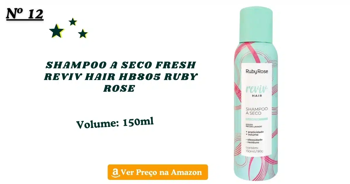 Shampoo a seco fresh reviv hair hb805 ruby rose 
